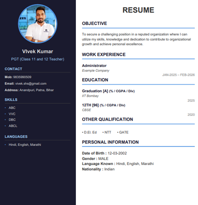 Modern Resume Template