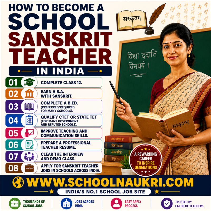 How to become a Sanskrit teacher in India step-by-step career guide