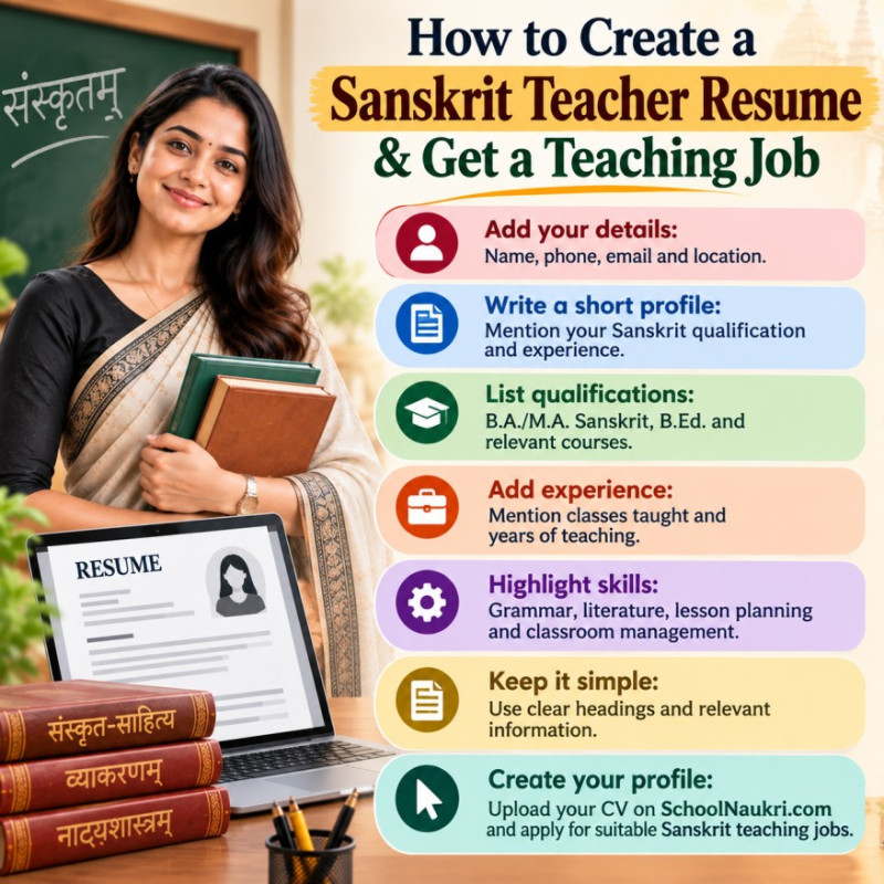 How to Create a Sanskrit Teacher Resume & Get a Teaching Job | SchoolNaukri